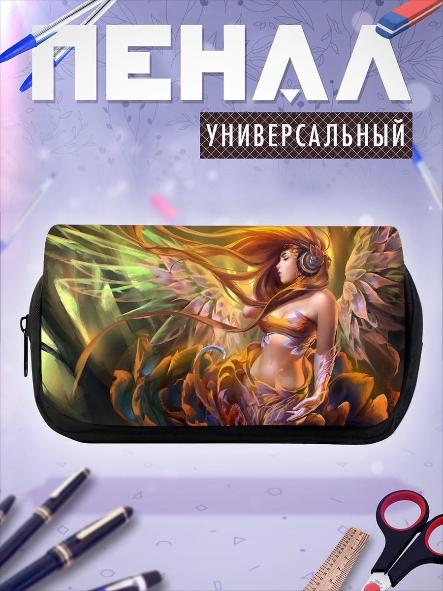 Пенал-косметичка Ангел в цветах