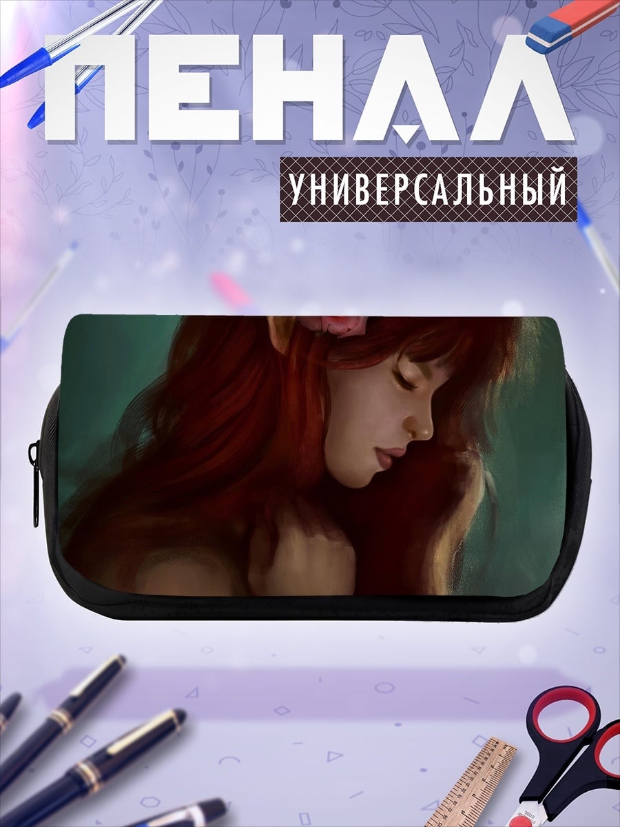 Пенал-косметичка Эльфийка с розой