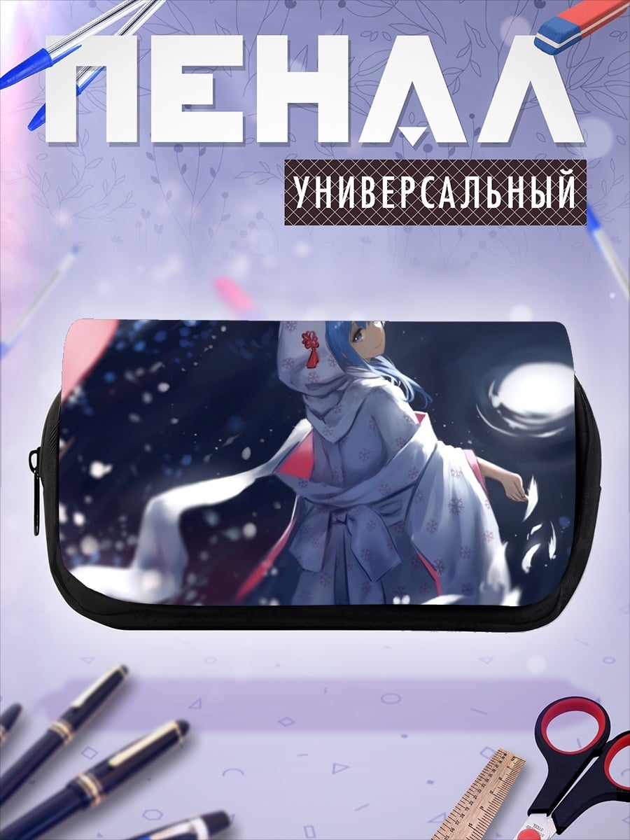 Пенал-косметичка Девушка в капюшоне