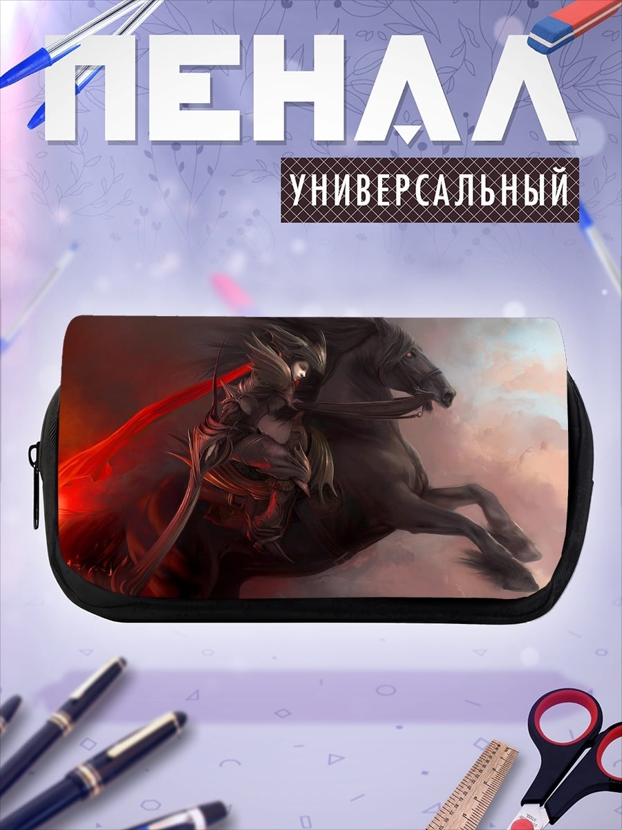 Пенал-косметичка Всадница на коне
