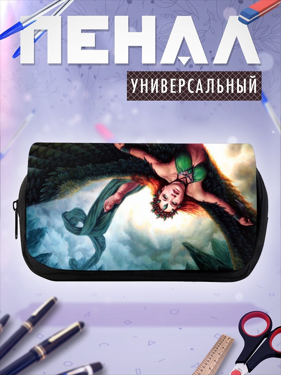 Пенал-косметичка Девушка с крыльями