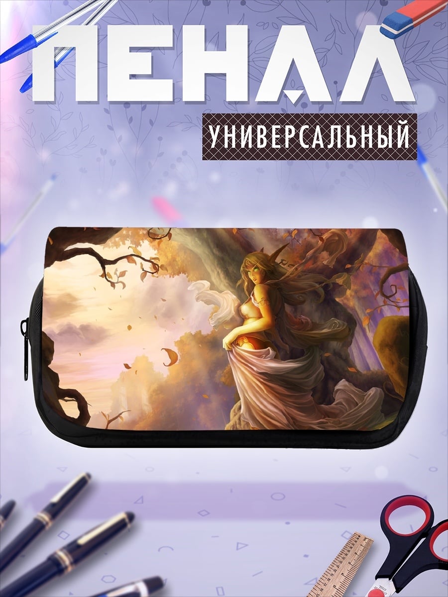 Пенал-косметичка Девушка в лесу