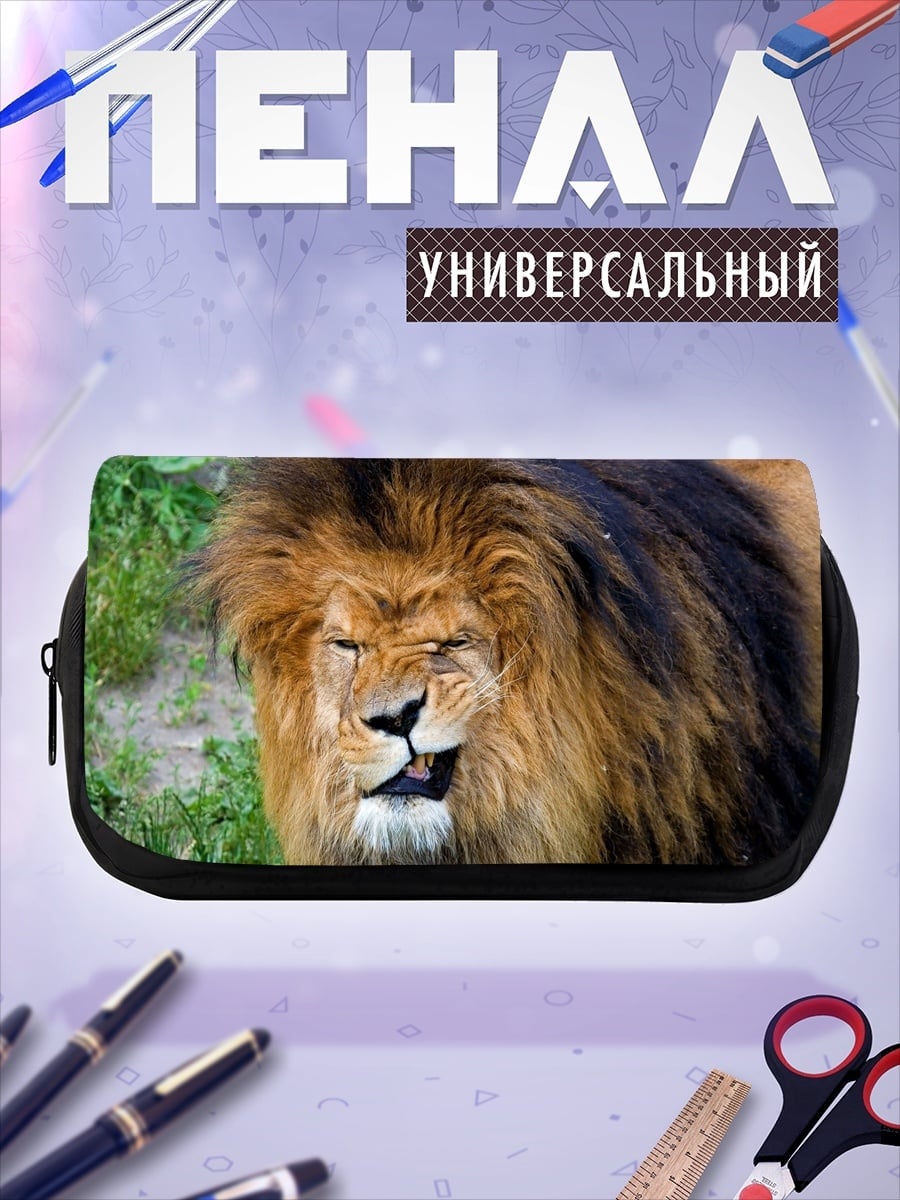 Пенал-косметичка Злой лев