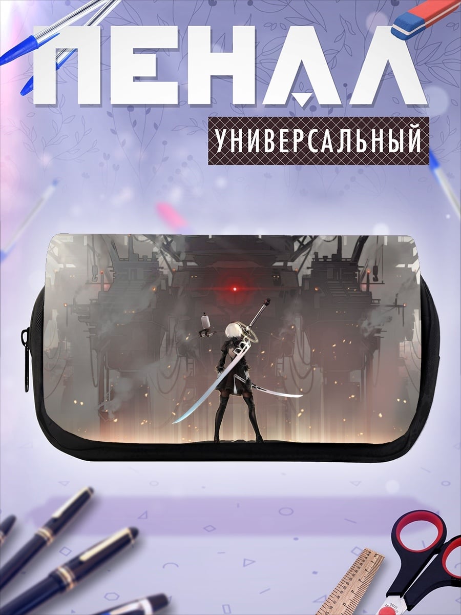 Пенал-косметичка Девушка с мечом