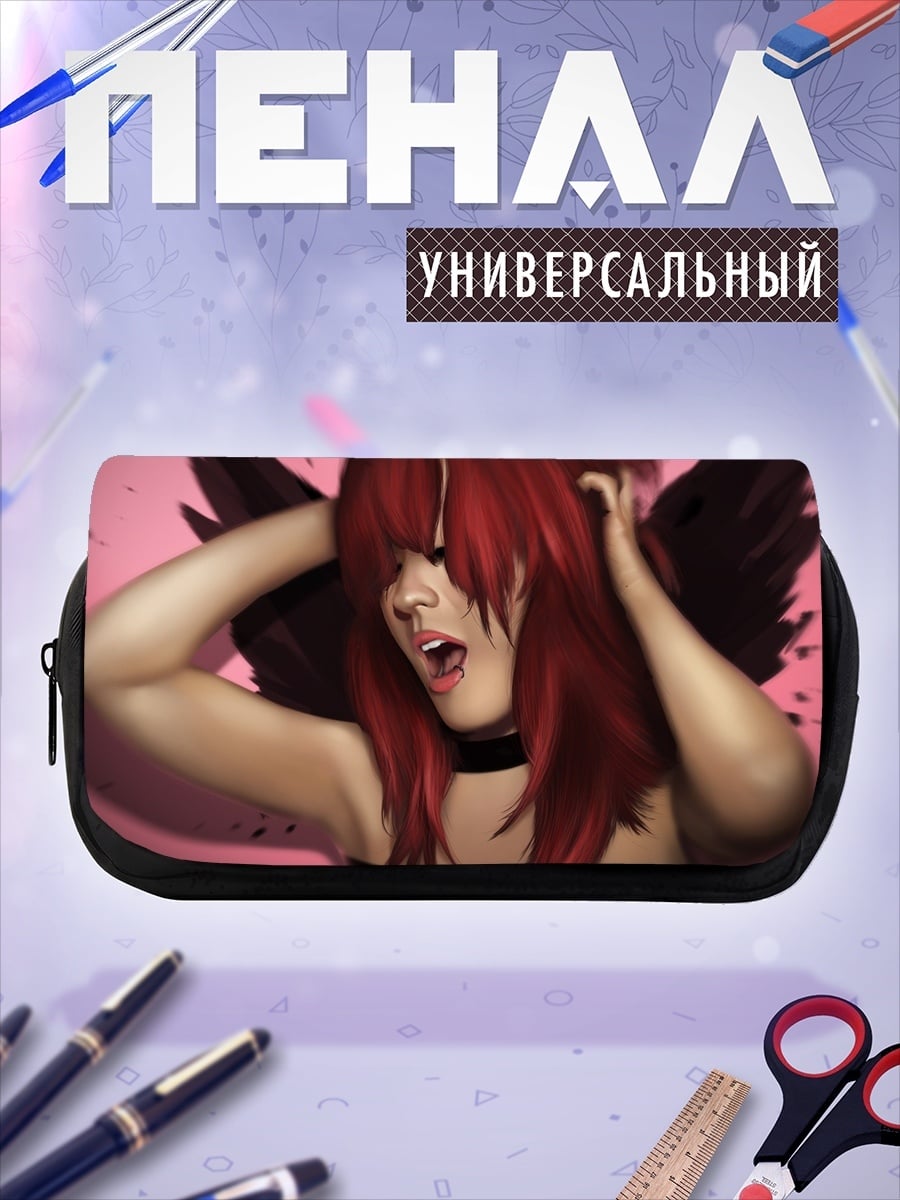Пенал-косметичка девушка ангел