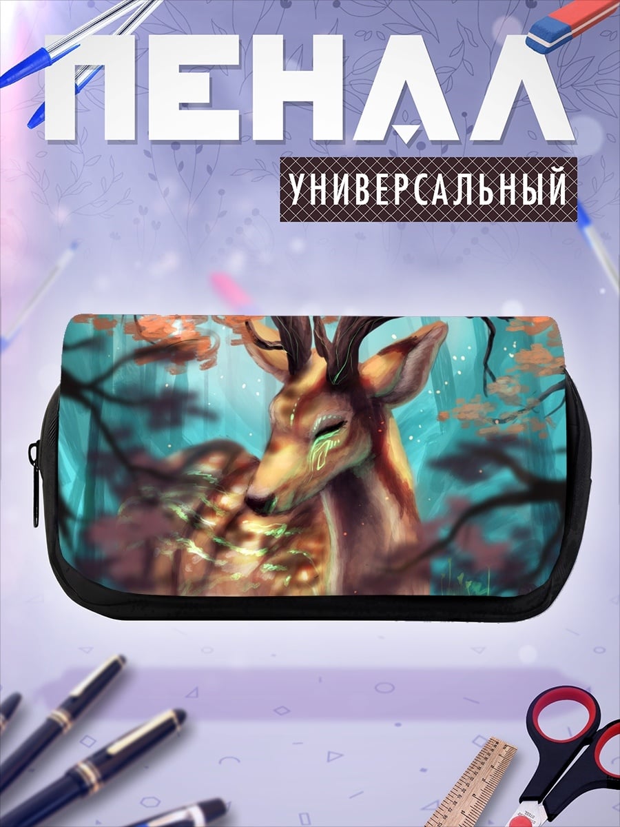Пенал-косметичка Олень с ветвями