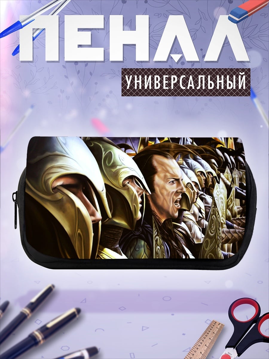 Пенал-косметичка кибер самурай в шлеме