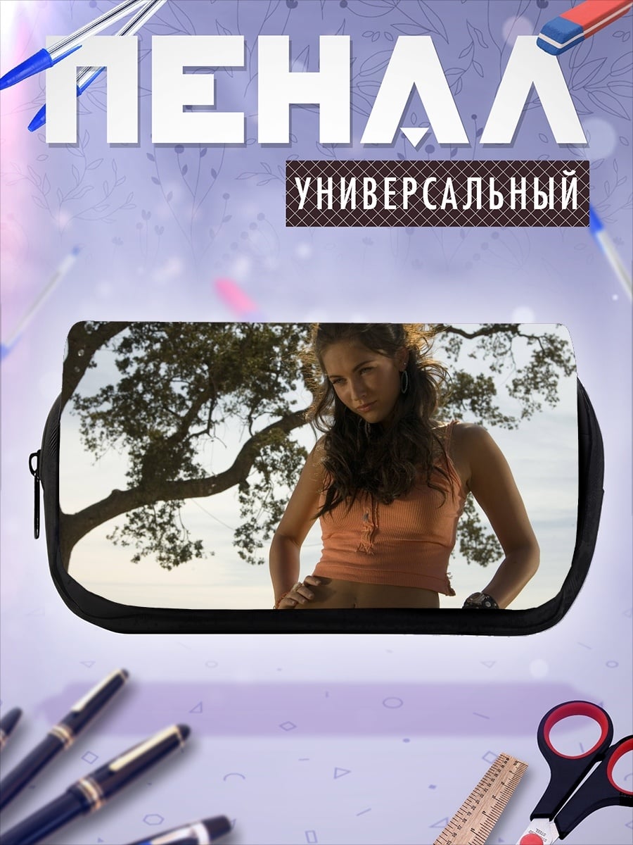 Пенал-косметичка Девушка в лесу