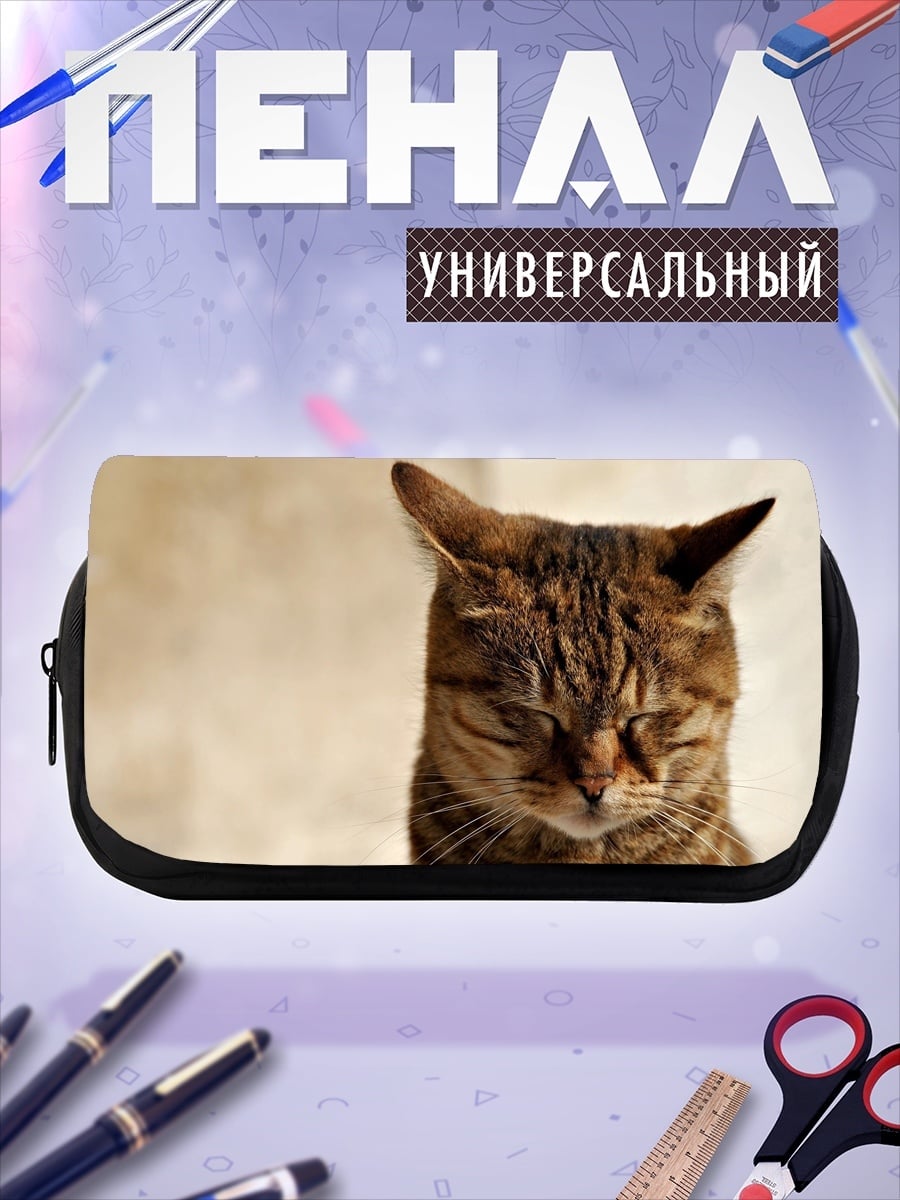 Пенал-косметичка спящий кот