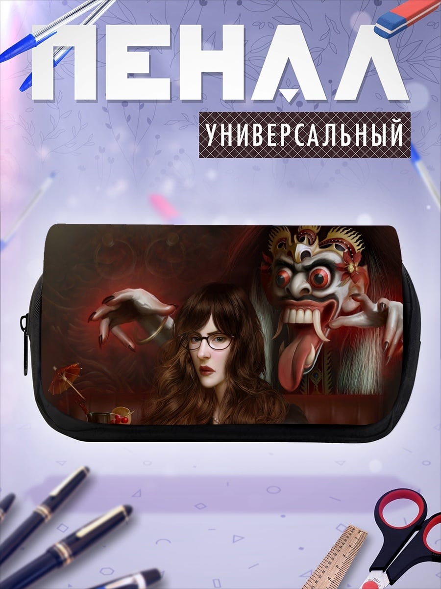 Пенал-косметичка Девушка и демон