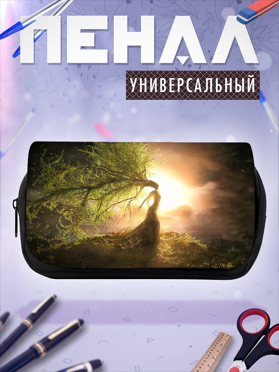 Пенал-косметичка Древо жизни свет