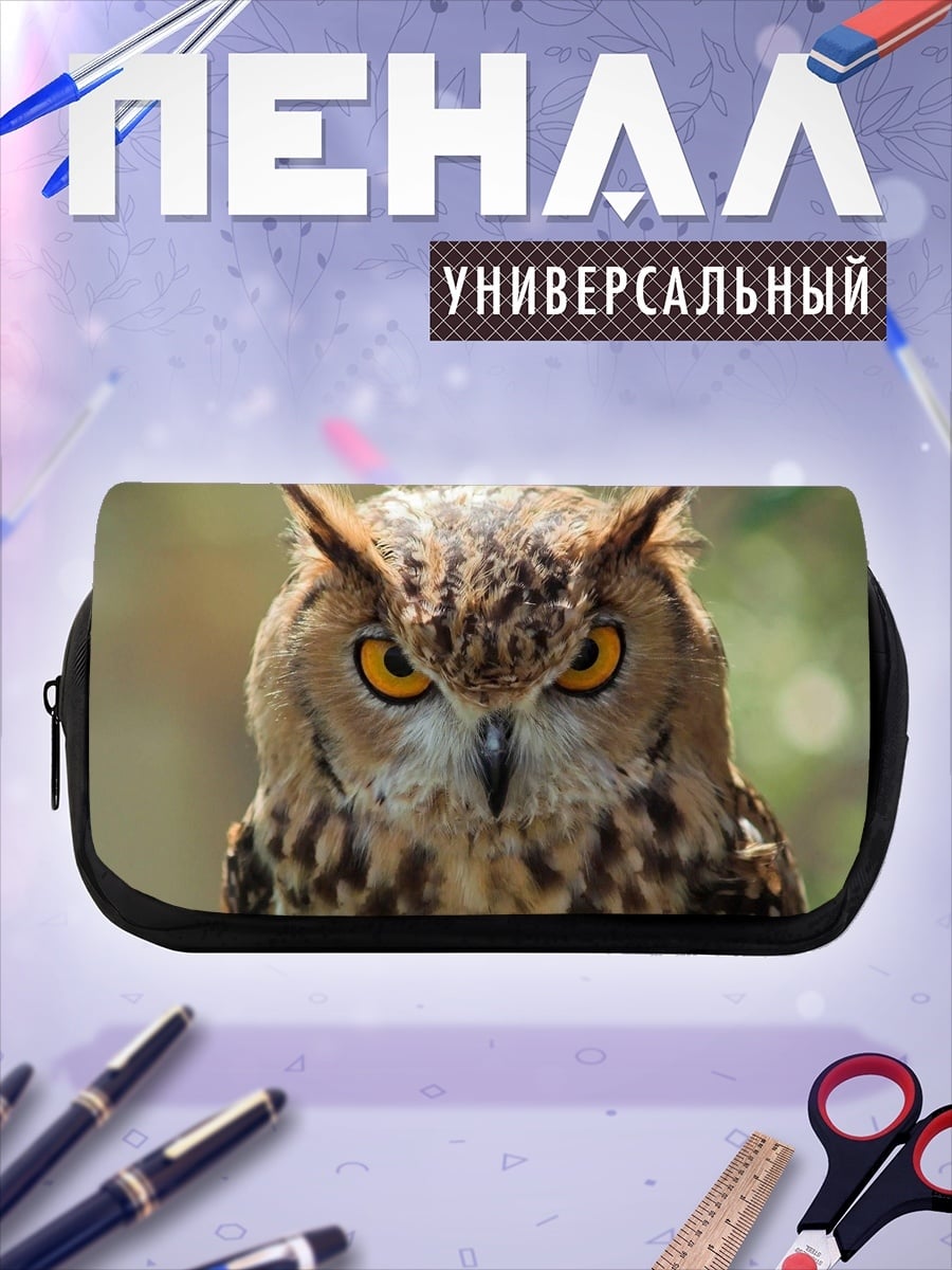 Пенал-косметичка Мудрый Филин Глаза