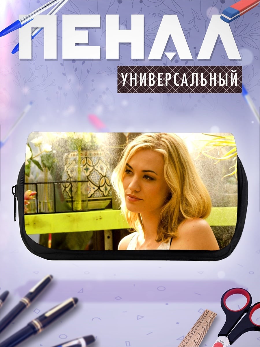 Пенал-косметичка Блондинка в цветах