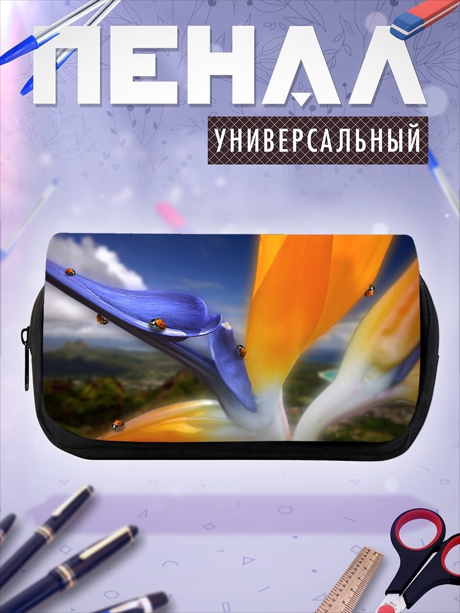 Пенал-косметичка Цветок райской птицы