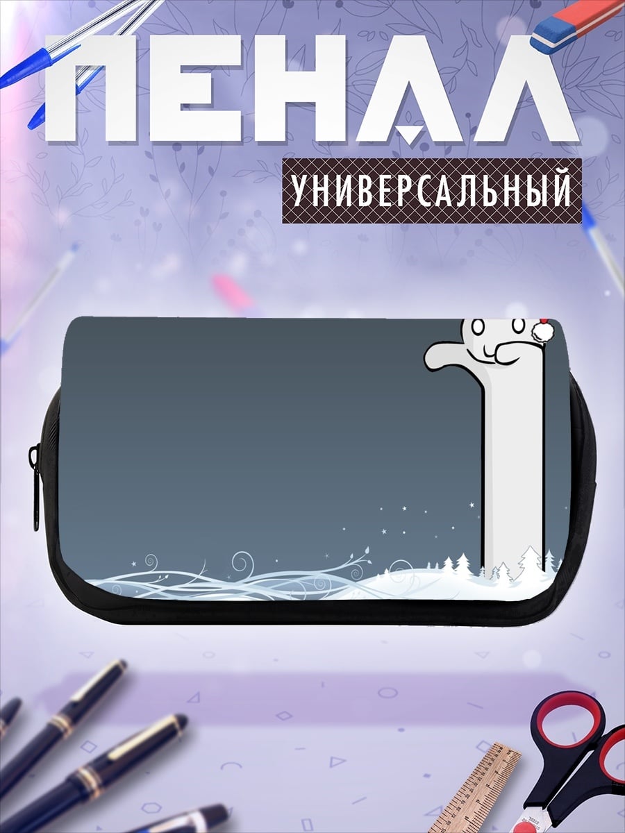 Пенал-косметичка Кот Санта