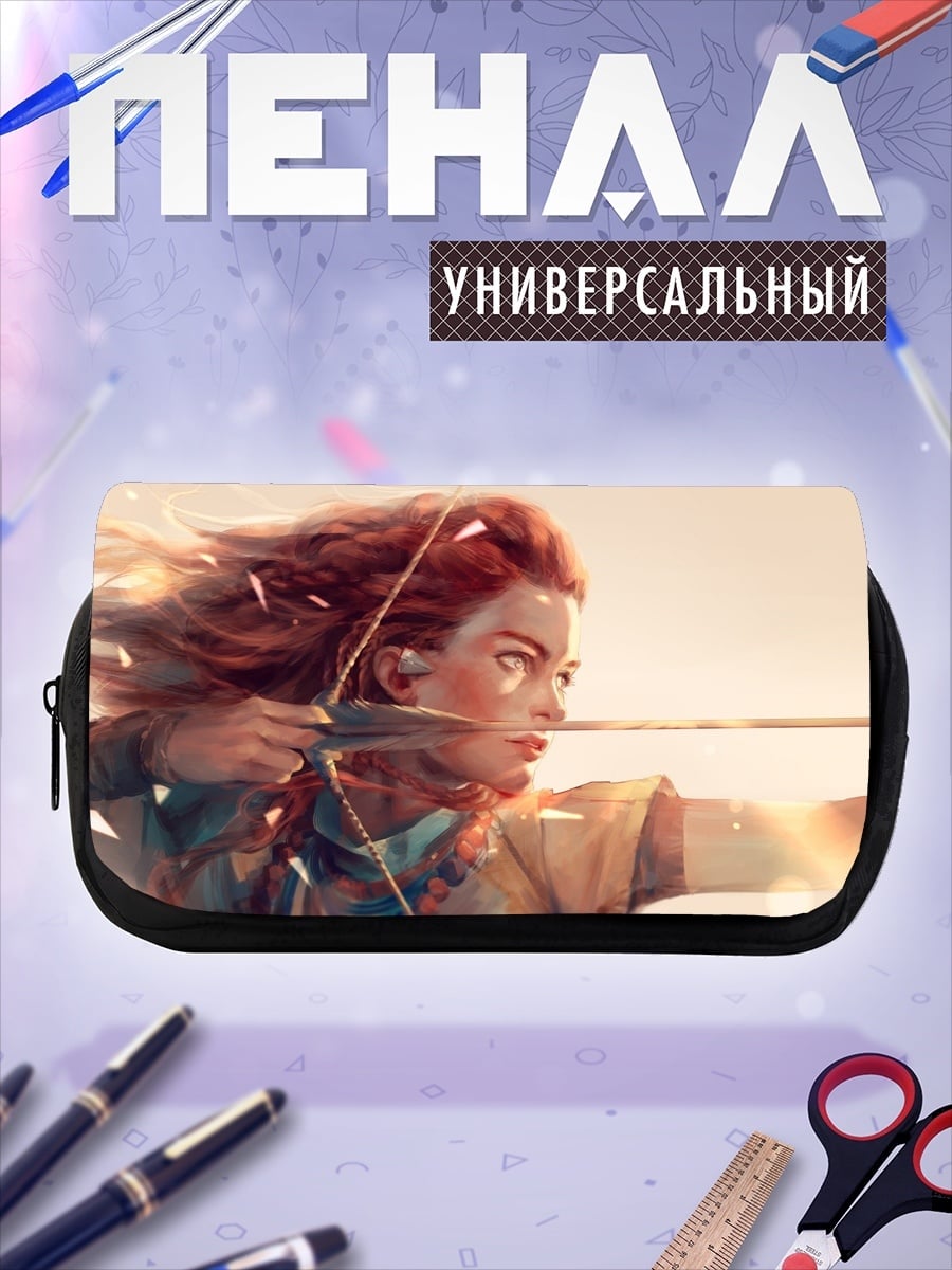 Пенал-косметичка Девушка лучница в полете