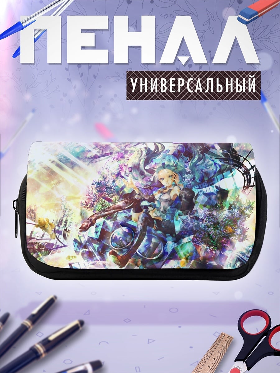 Пенал-косметичка Фэнтези девушка с цветами