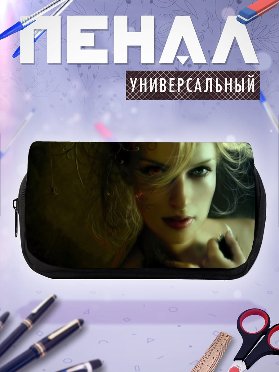 Пенал-косметичка портрет девушки