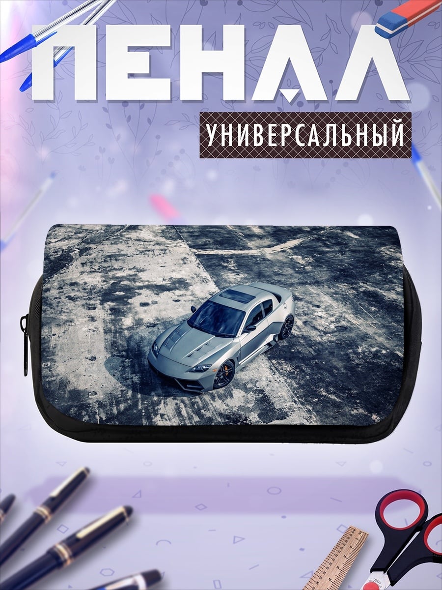 Пенал-косметичка Спортивный автомобиль в пустыне