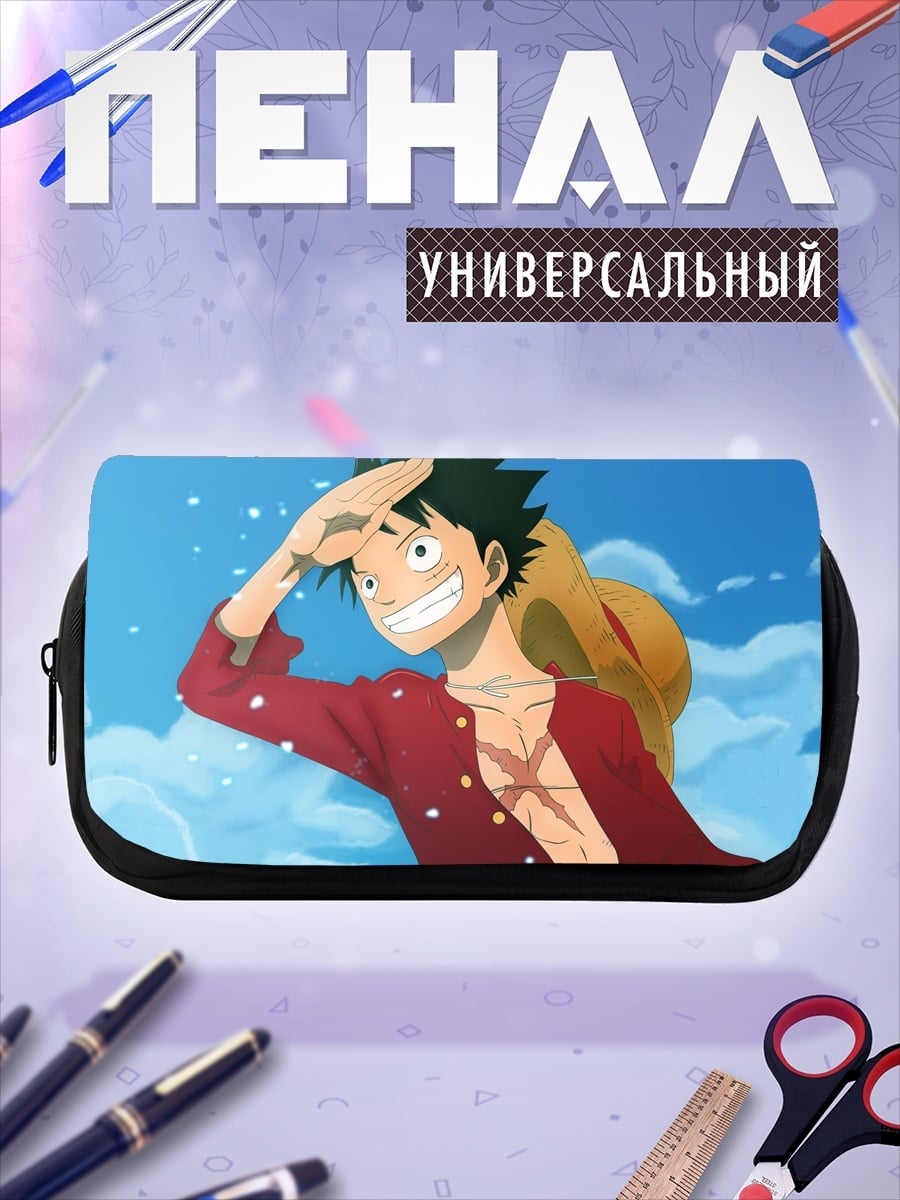 Пенал-косметичка манга герой в шляпе