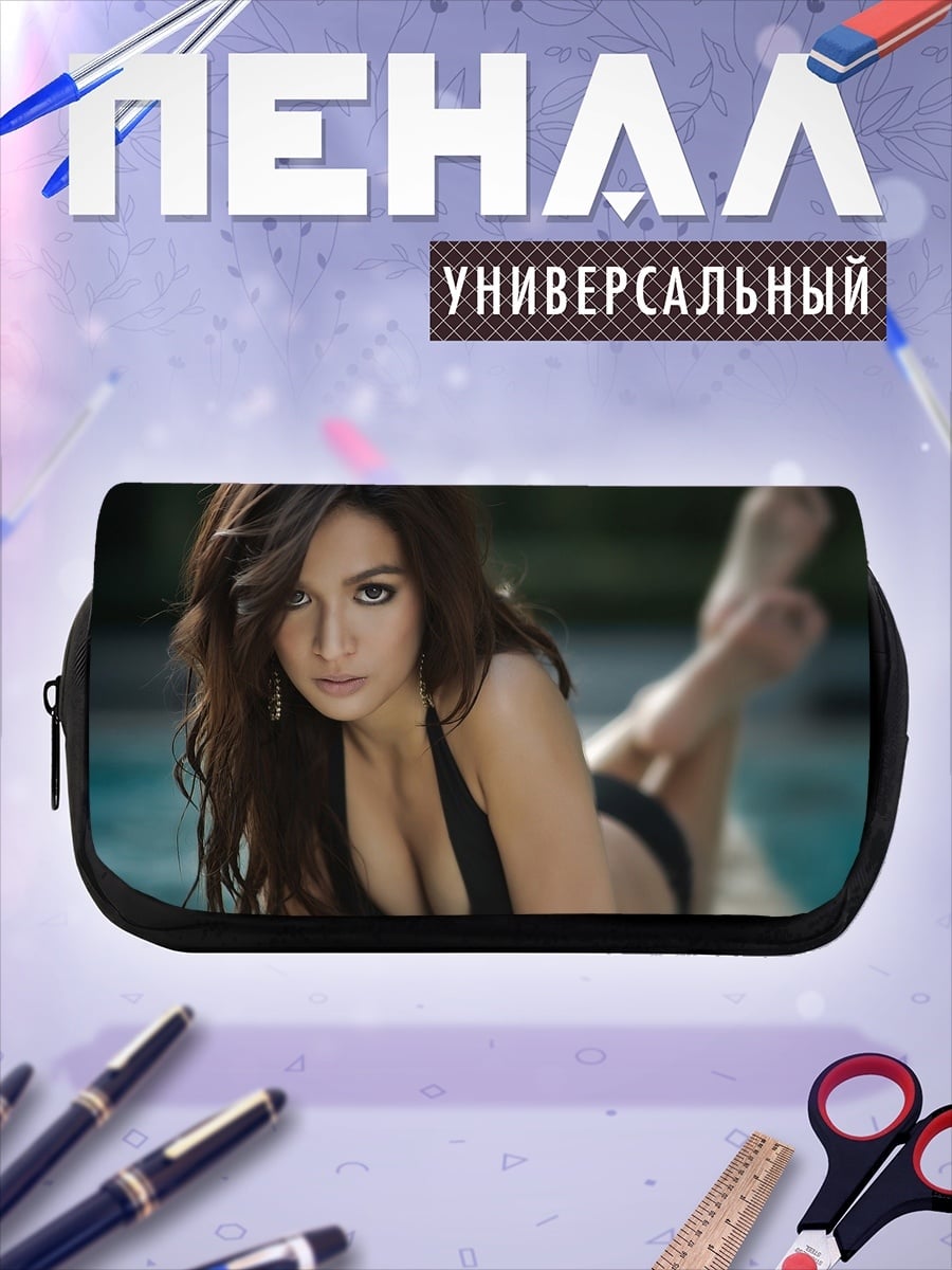 Пенал-косметичка Девушка у бассейна