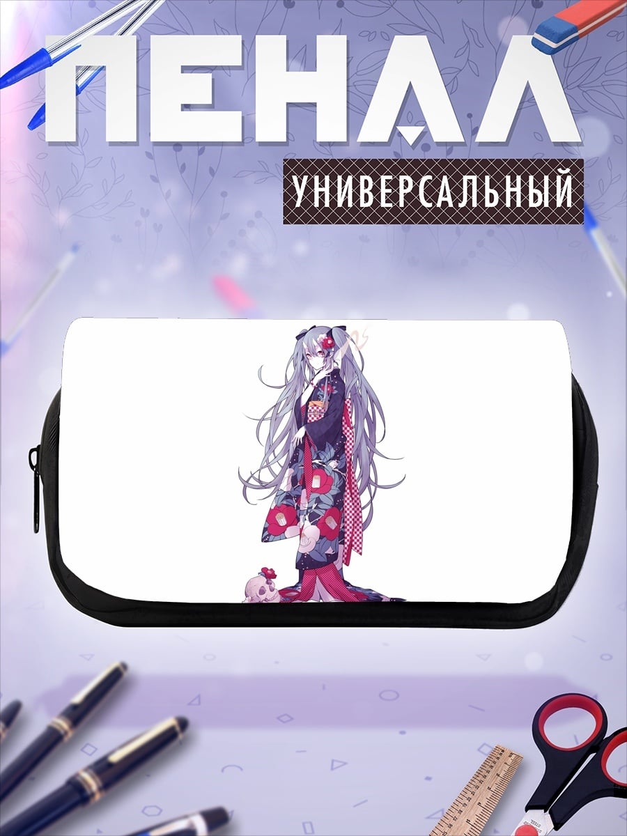 Пенал-косметичка Девушка в кимоно