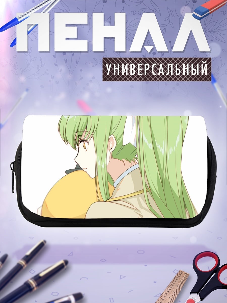 Пенал-косметичка Обнимающиеся аниме девушки