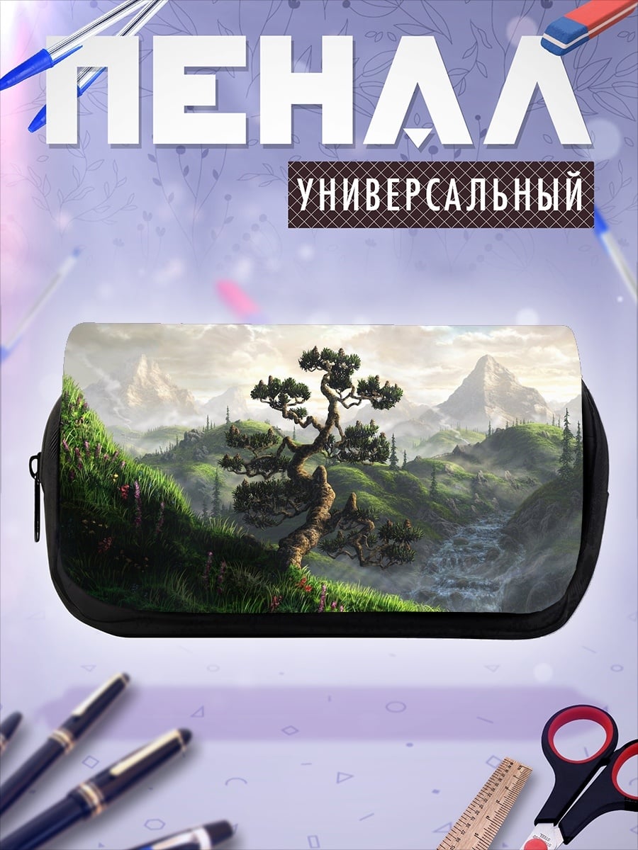 Пенал-косметичка Древнее дерево в горах