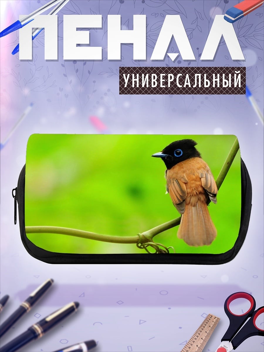 Пенал-косметичка Птица на ветке