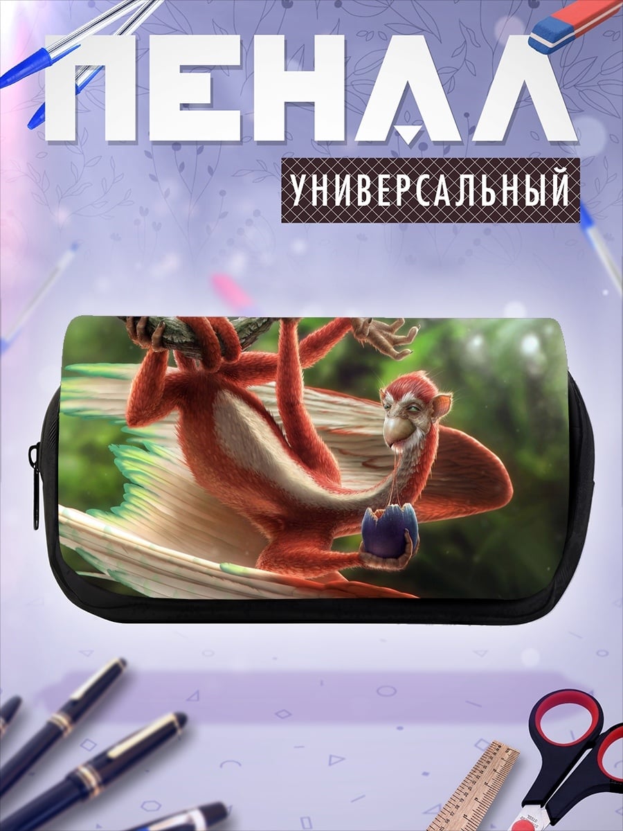 Пенал-косметичка Рыжий обезьян на ветке
