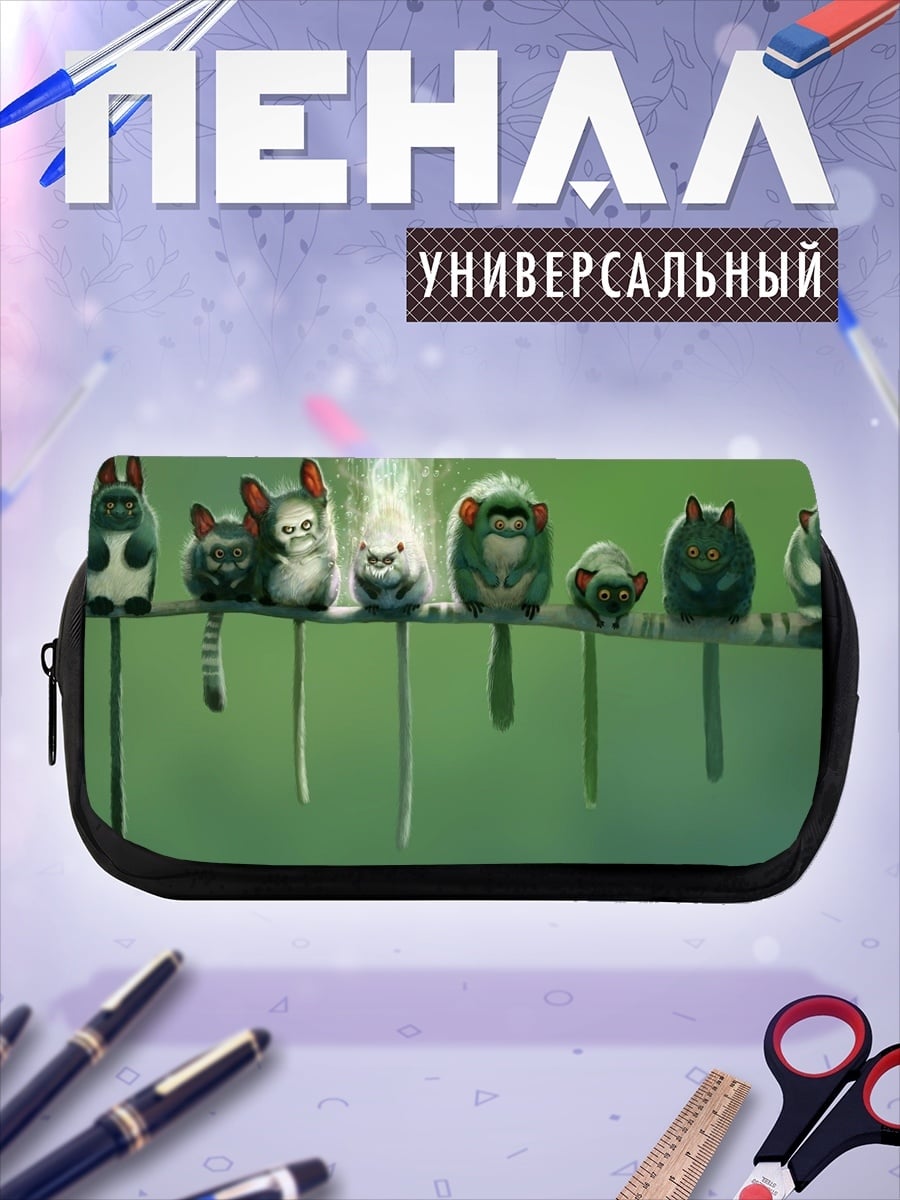 Пенал-косметичка Милые монстры на ветке