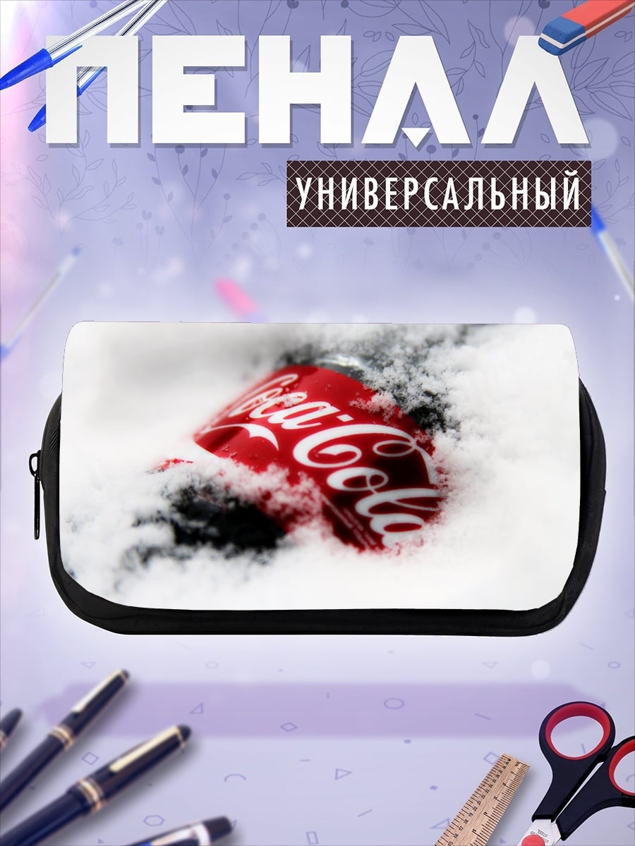 Пенал-косметичка Кока кола в снегу
