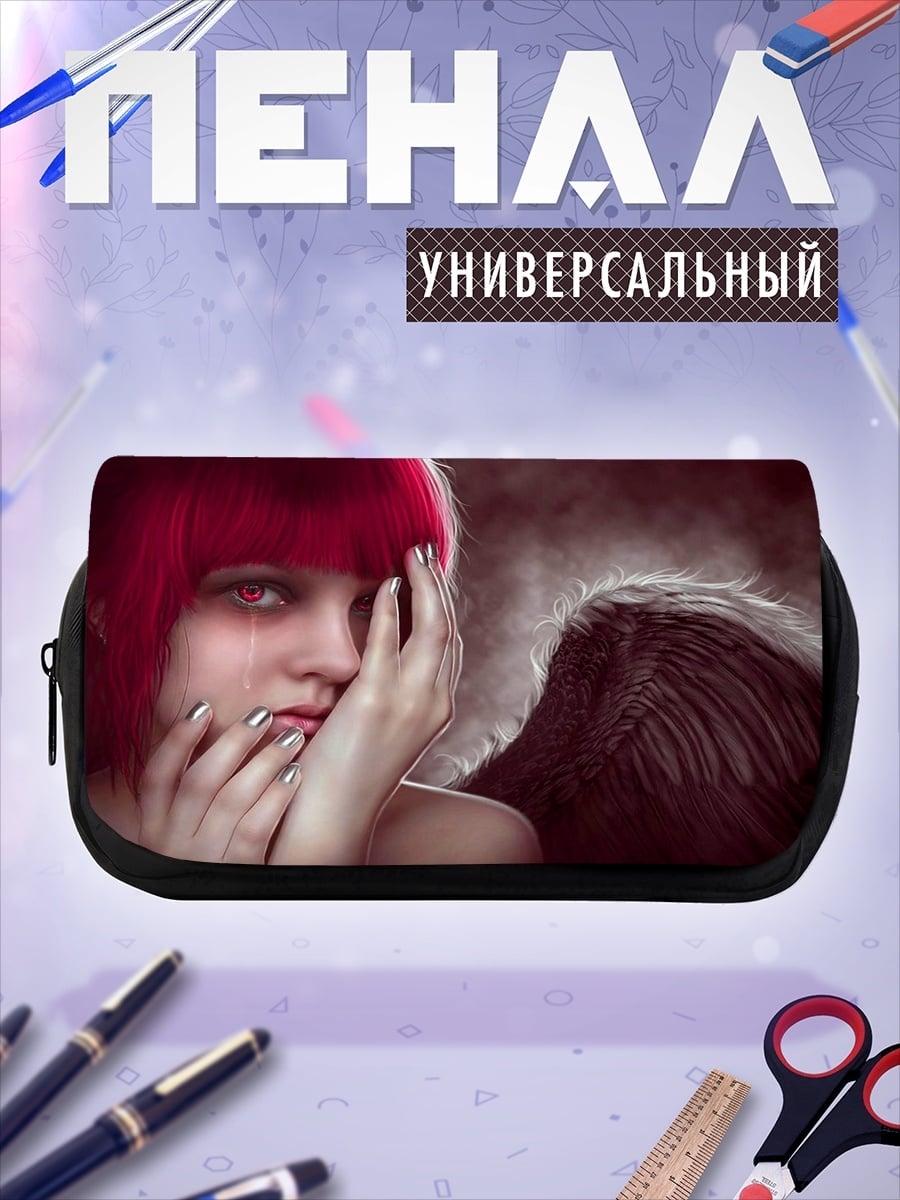 Пенал-косметичка Девушка с крыльями