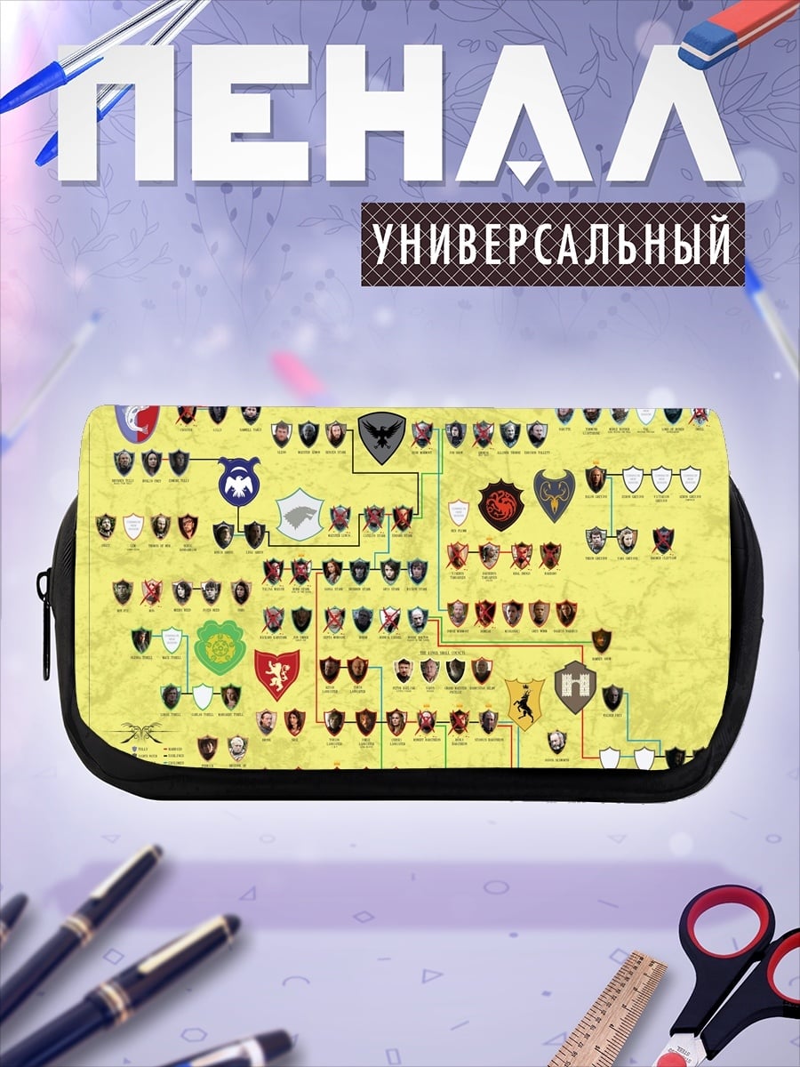 Пенал-косметичка Генеалогия Вестероса