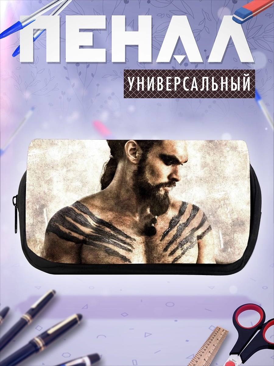 Пенал-косметичка Воин с тату
