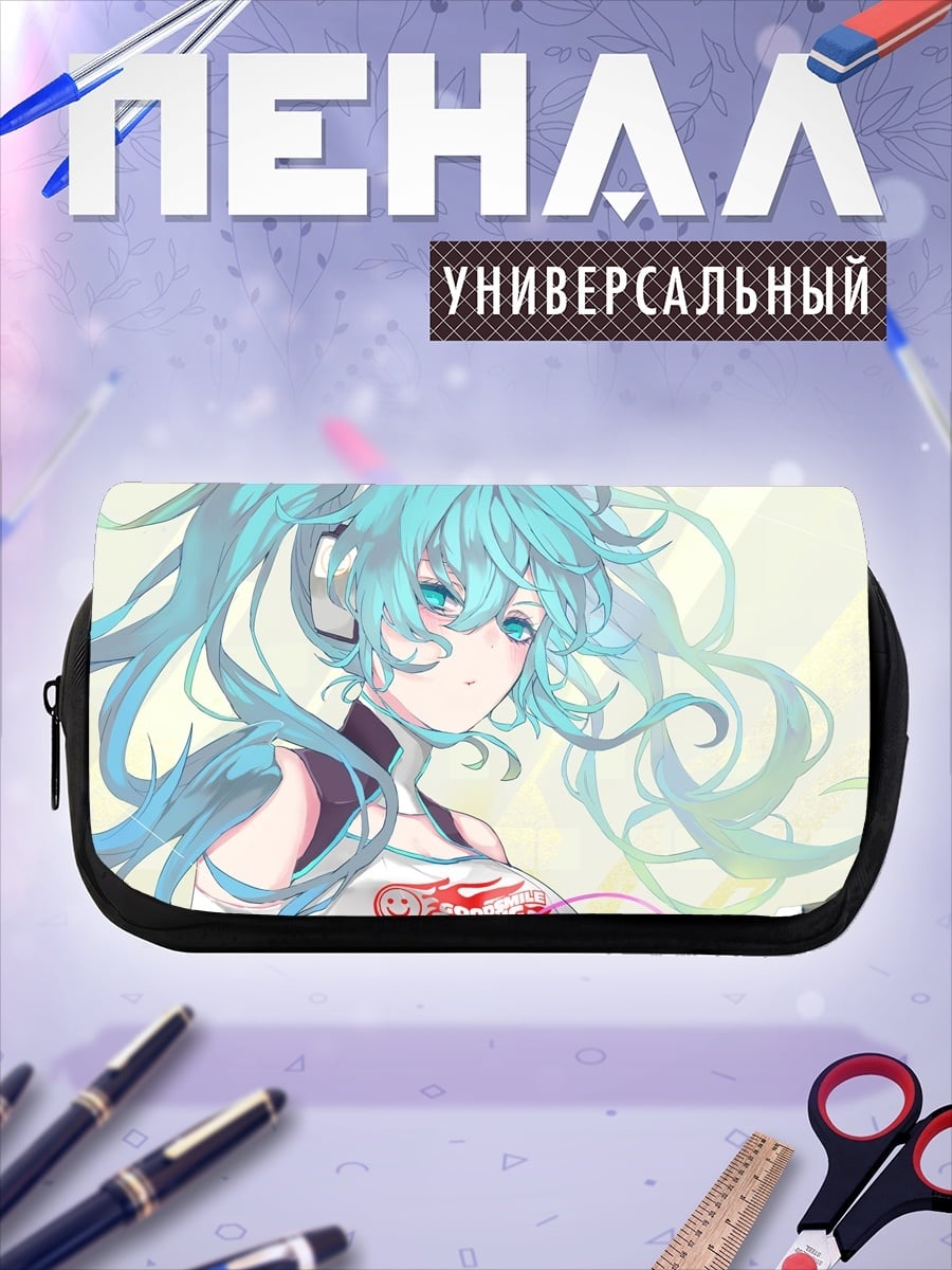 Пенал-косметичка Аниме певица наушники