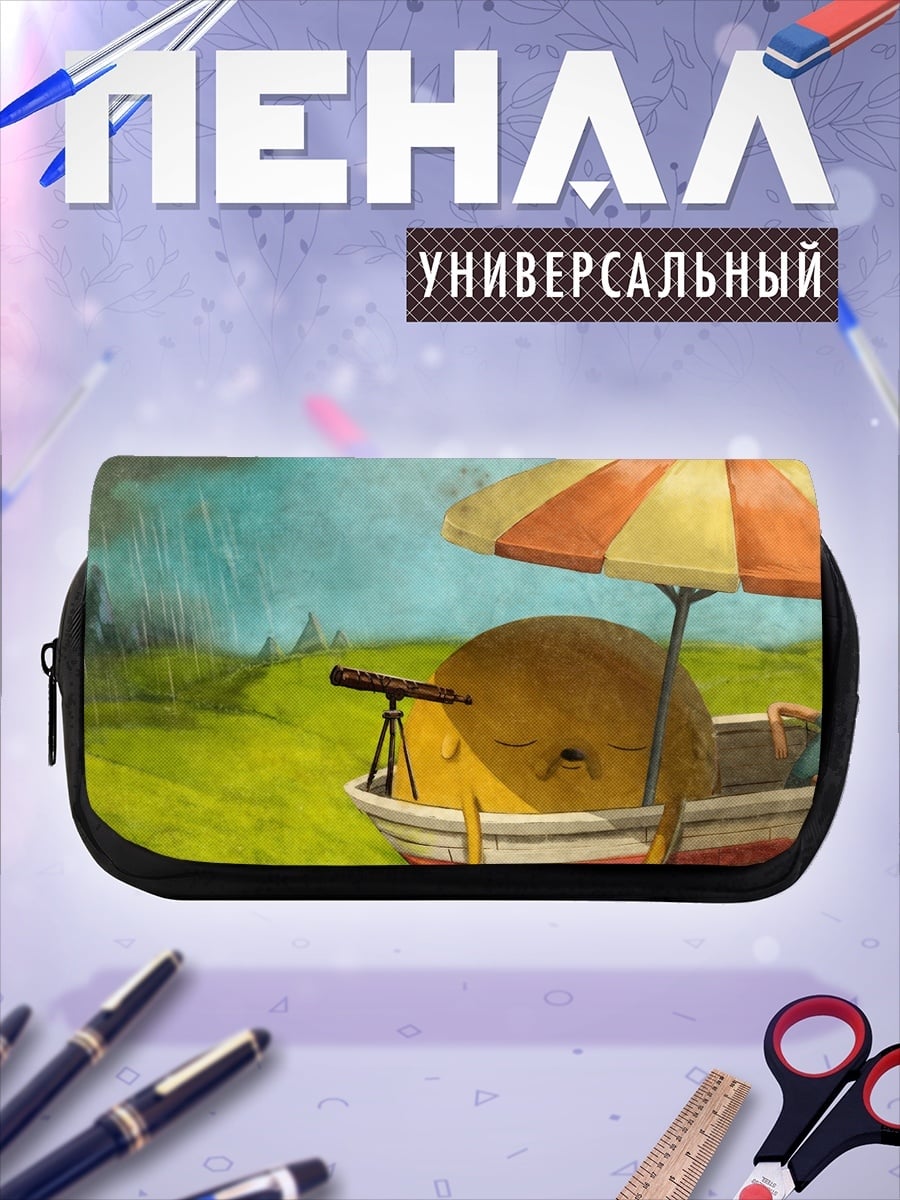 Пенал-косметичка мышь в тележке