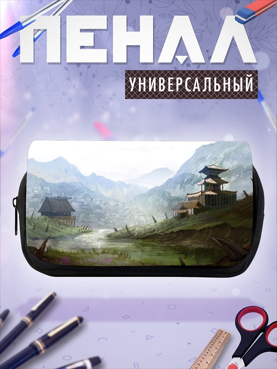 Пенал-косметичка Японская деревня