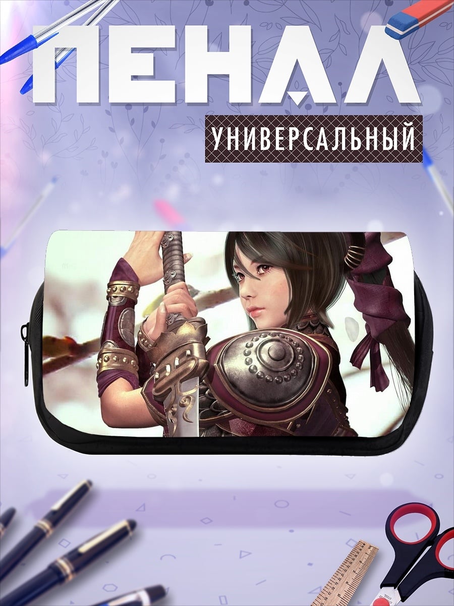 Пенал-косметичка воинственный дух самурая