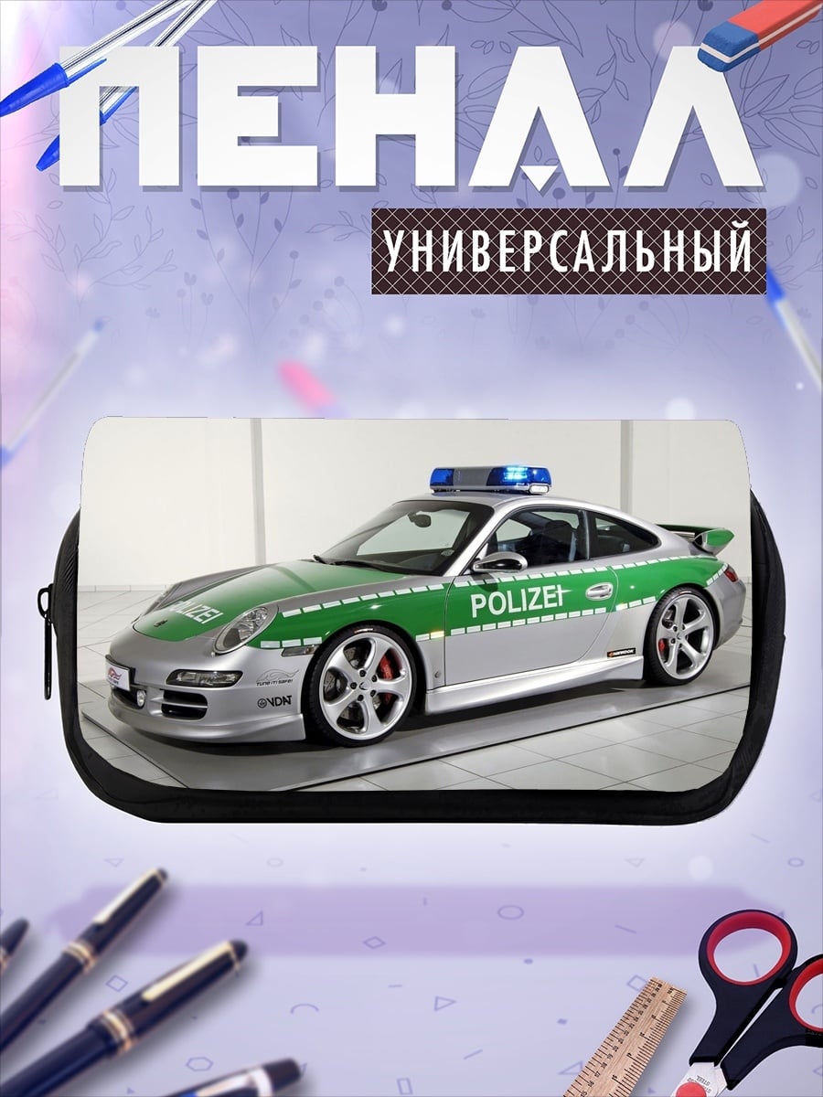 Пенал-косметичка Полицейская машина Porsche