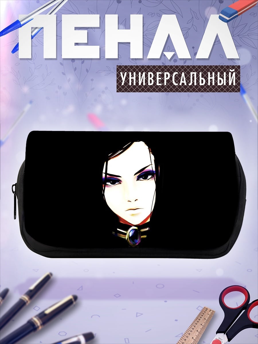 Пенал-косметичка Аниме женщина взгляд