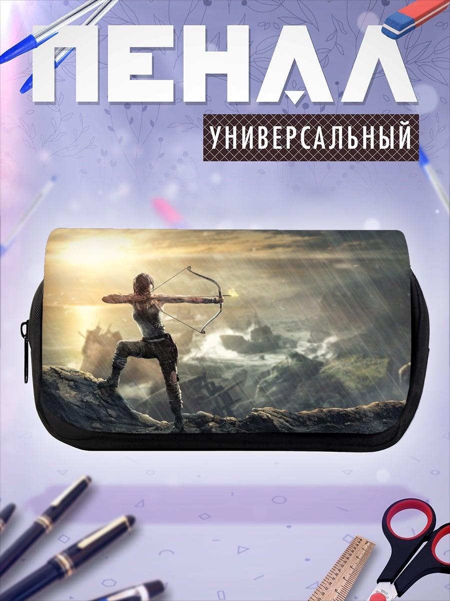 Пенал-косметичка Лара Крофт лучница