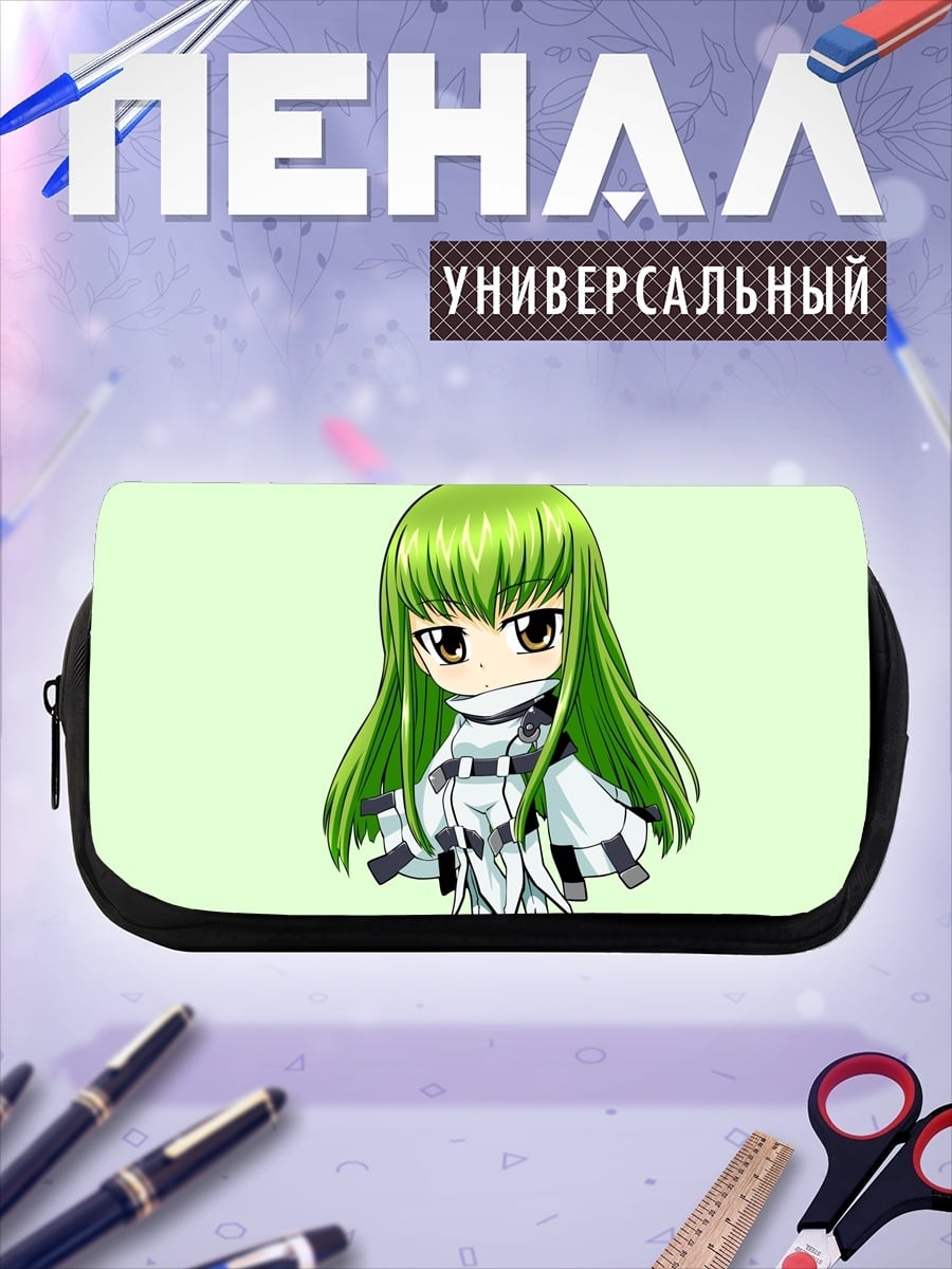 Пенал-косметичка Чиби аниме девушка