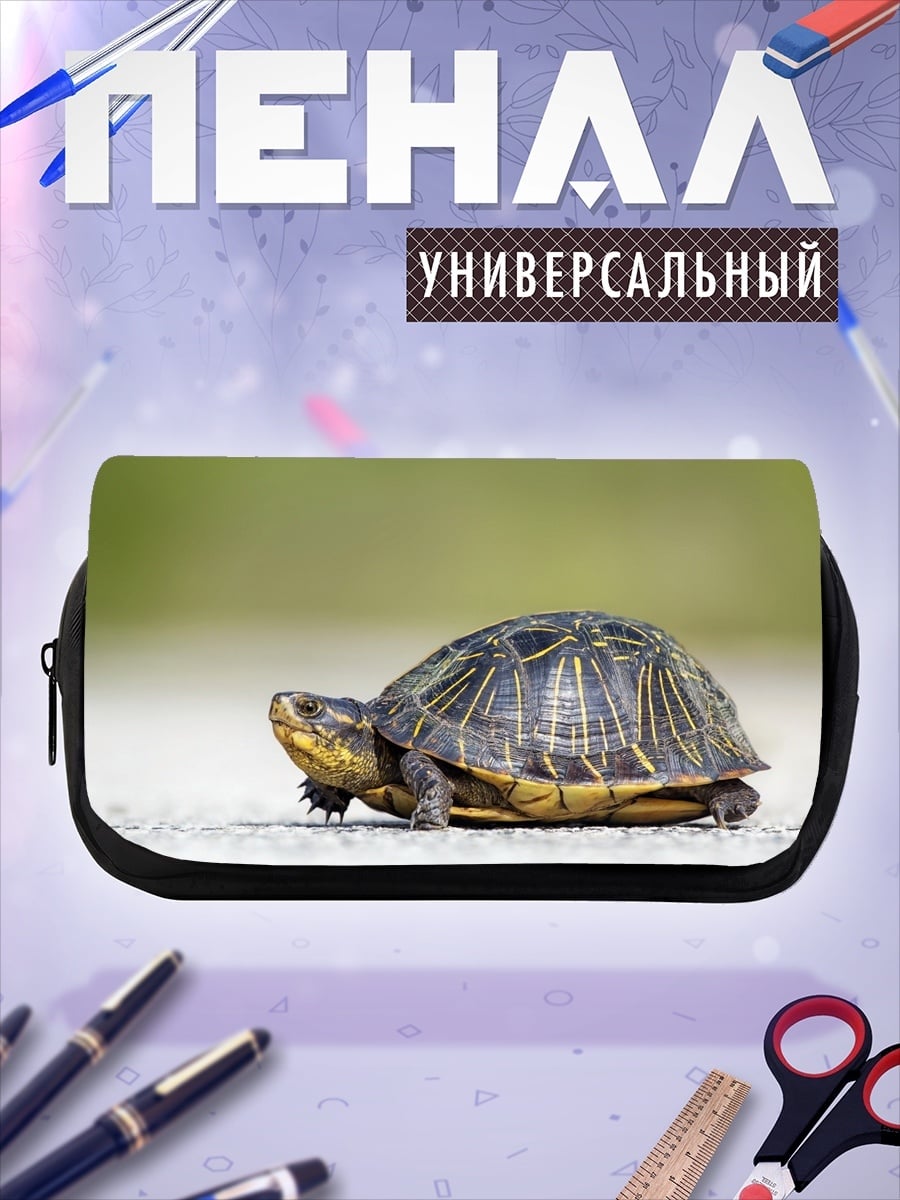 Пенал-косметичка Черепаха на дороге