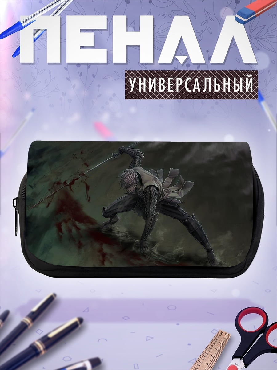 Пенал-косметичка девушка воин