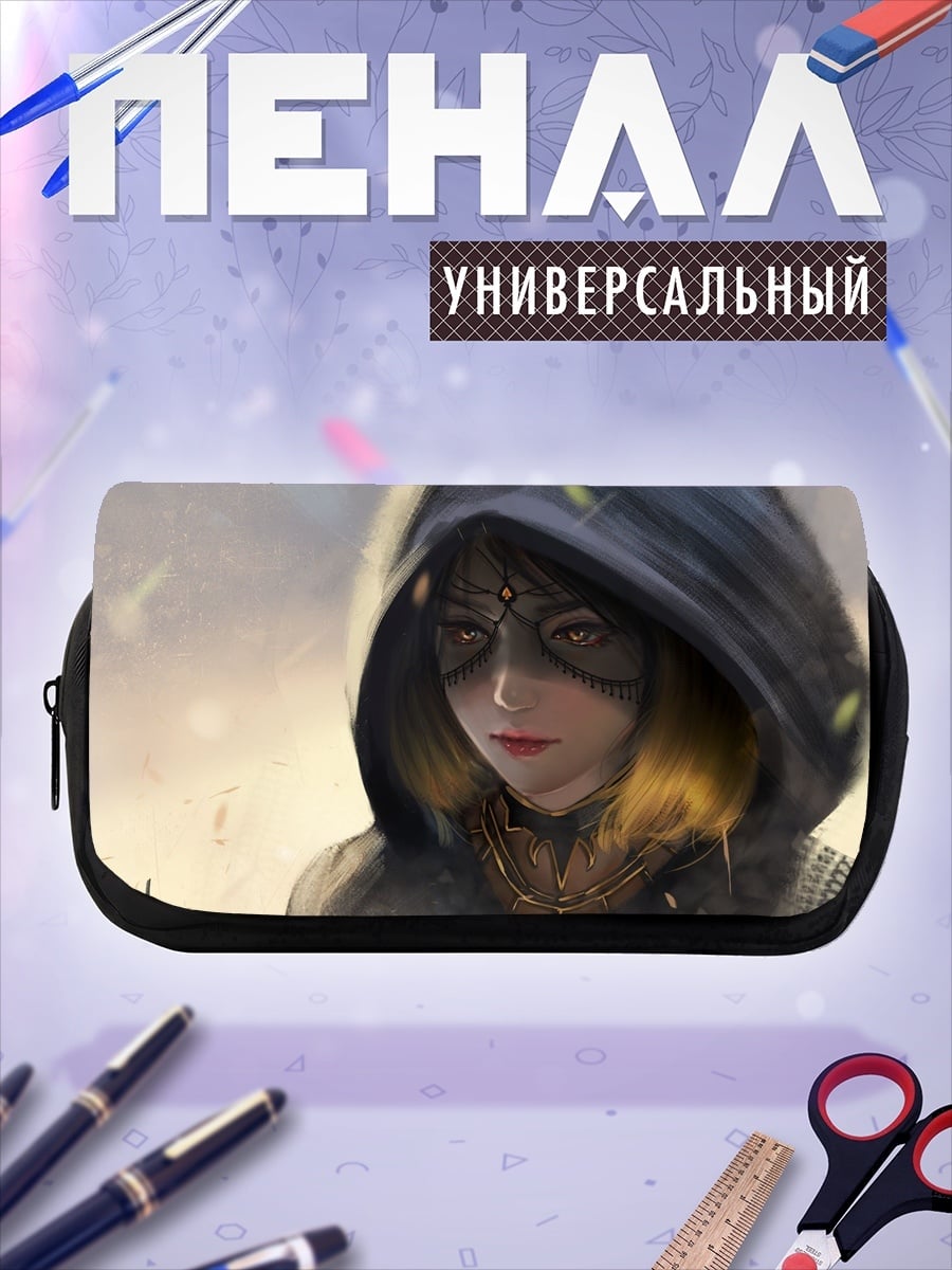 Пенал-косметичка Девушка в капюшоне