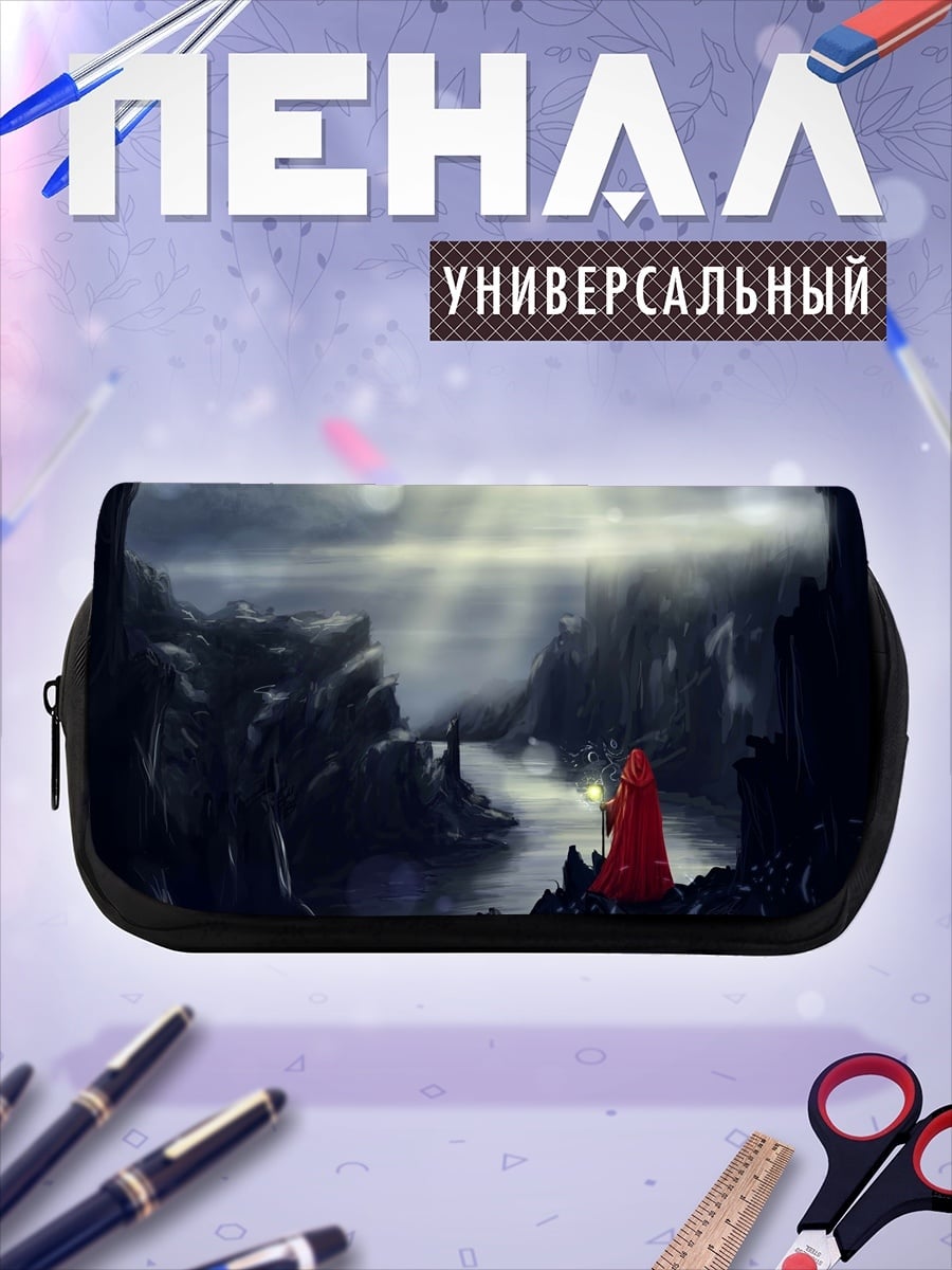 Пенал-косметичка Девушка в красном