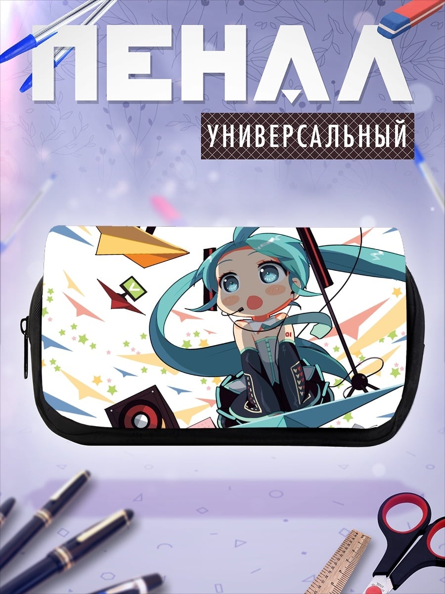 Пенал-косметичка аниме девушка в полете