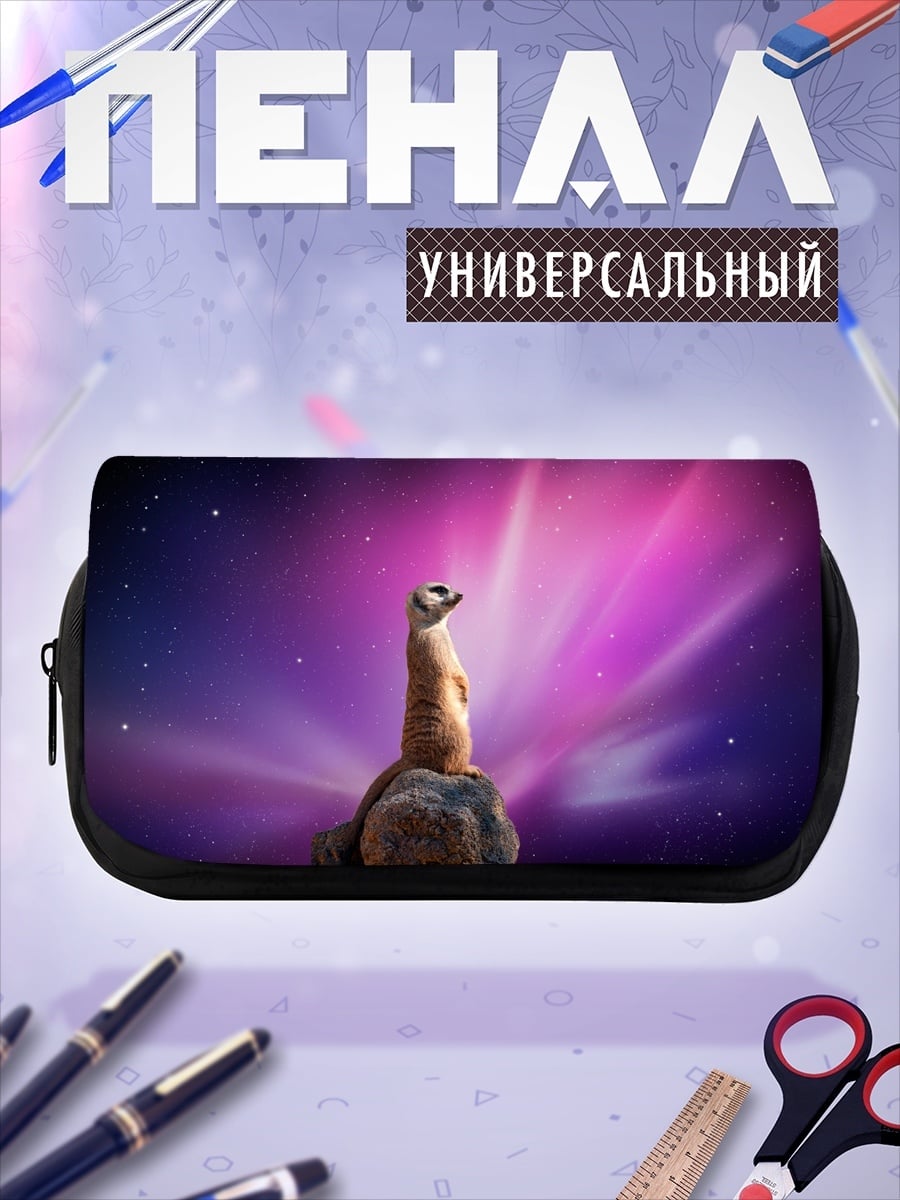 Пенал-косметичка Сурикат в космосе