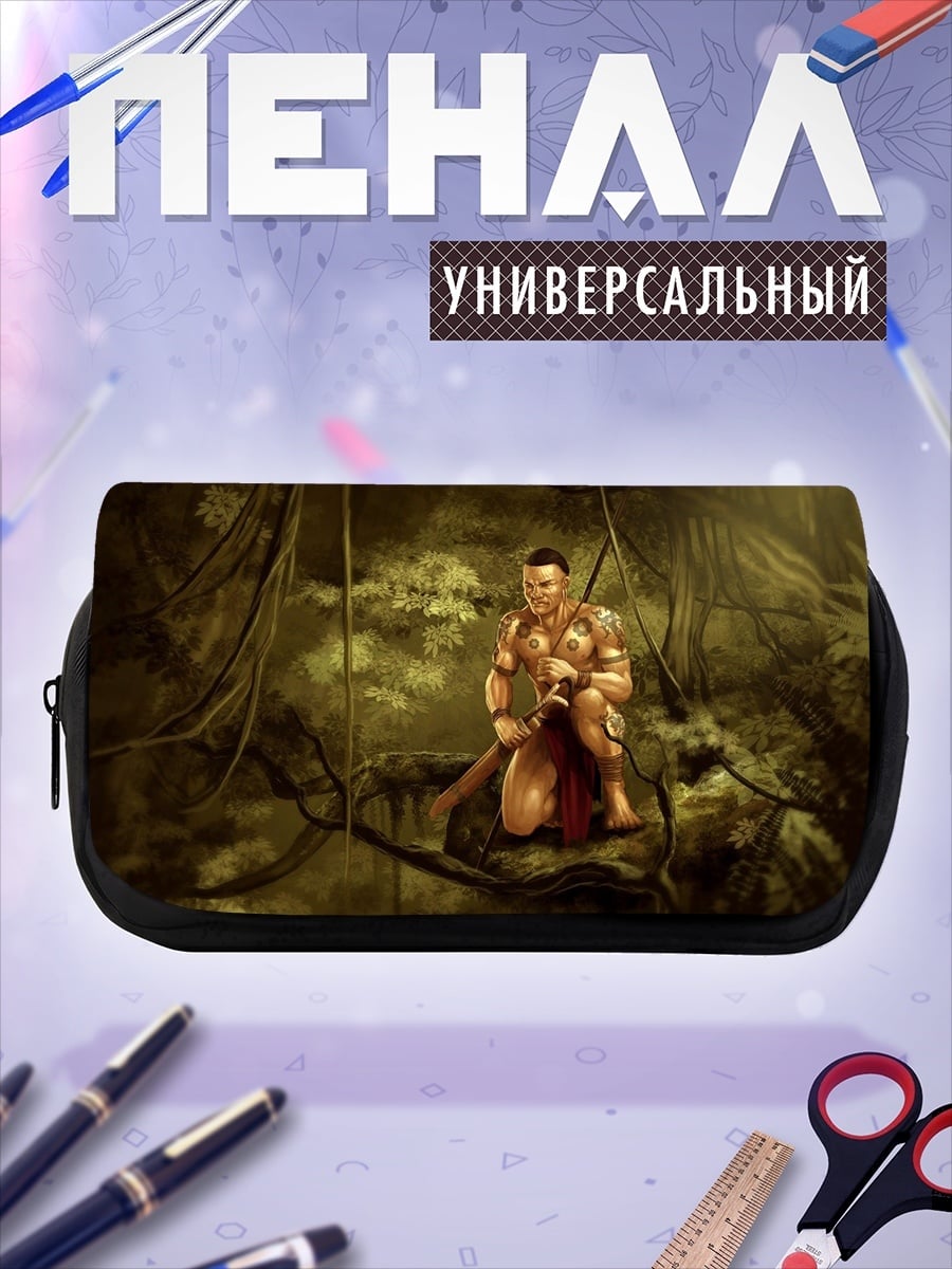 Пенал-косметичка воин джунглей